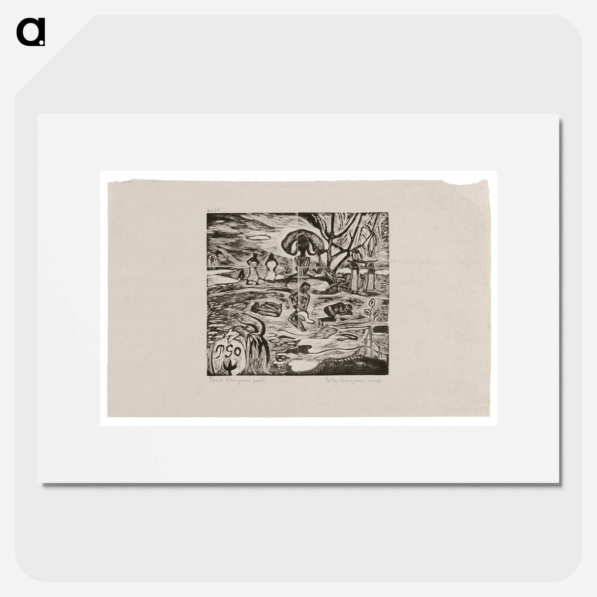 Mahana atua (Day of the God) - Paul Gauguin Poster.