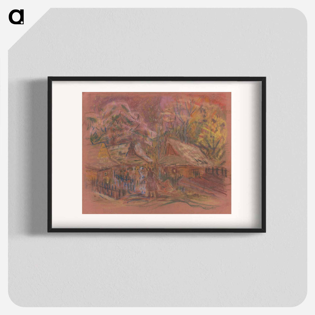 Village motif - アーノルド ピーター ワイズ クビンチャン Poster.