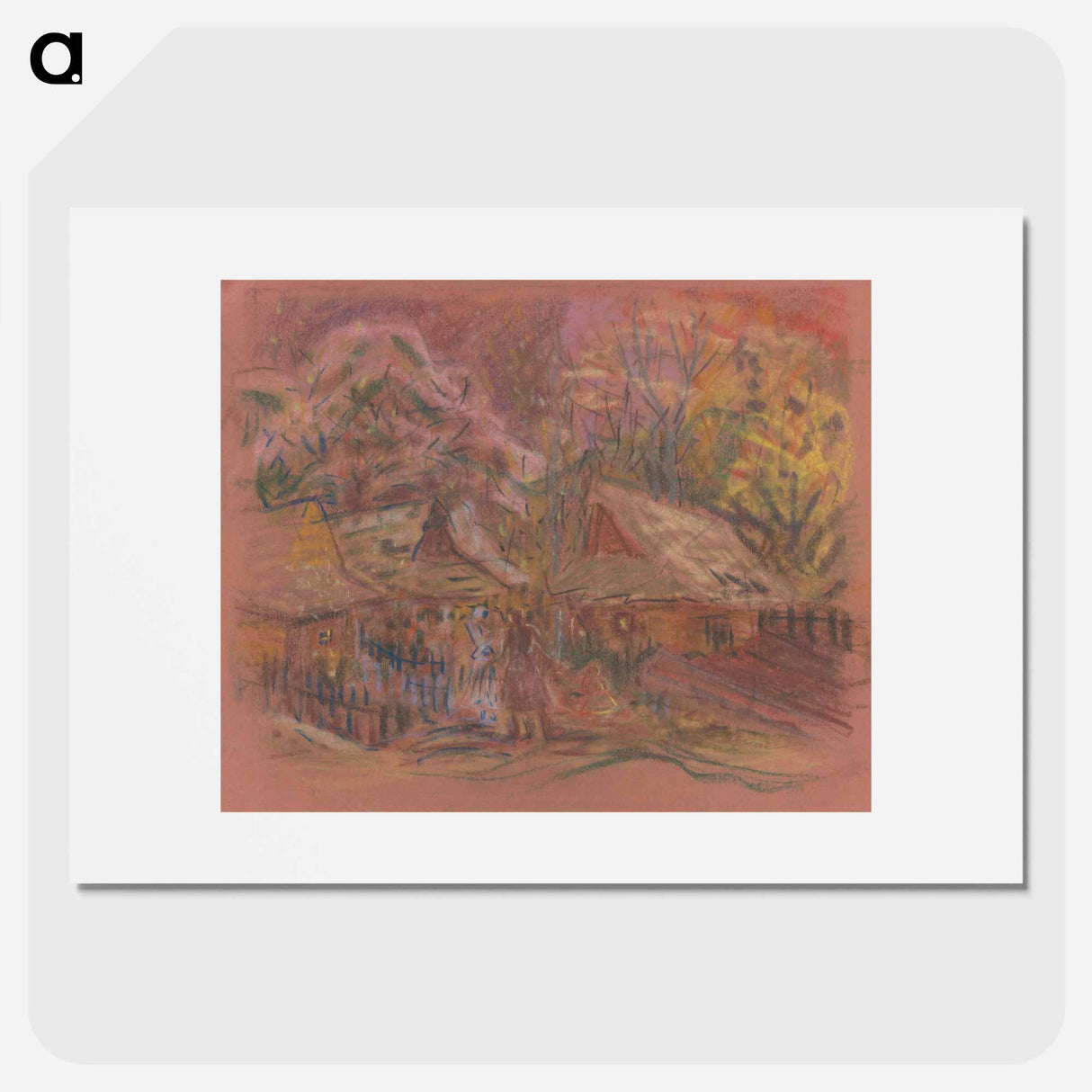 Village motif - アーノルド ピーター ワイズ クビンチャン Poster.