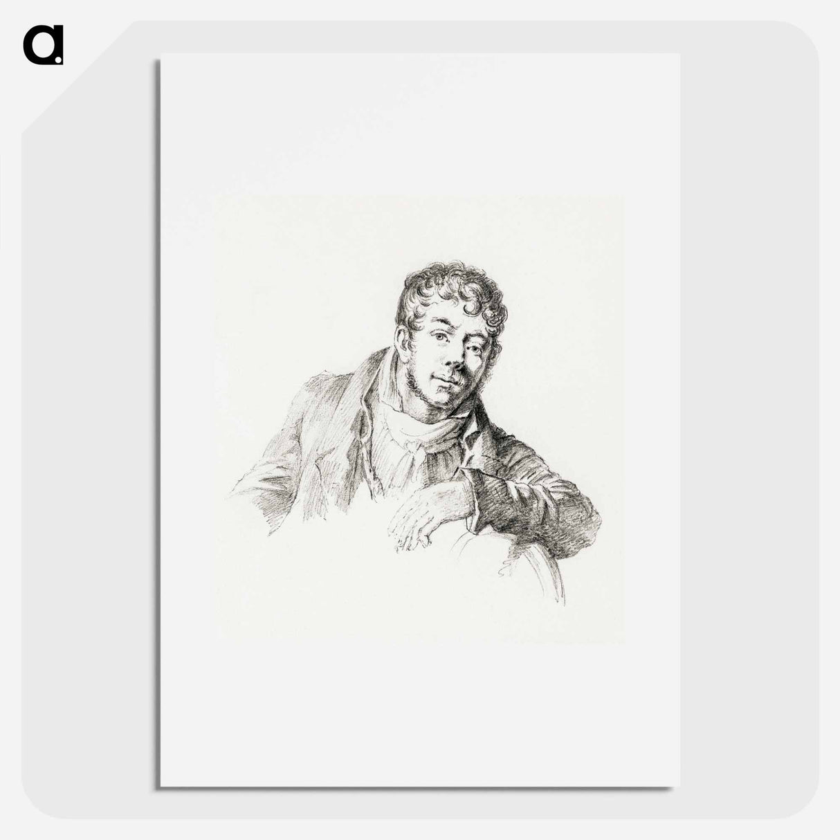 Portrait of Louis Moritz - Jean Bernard Poster.