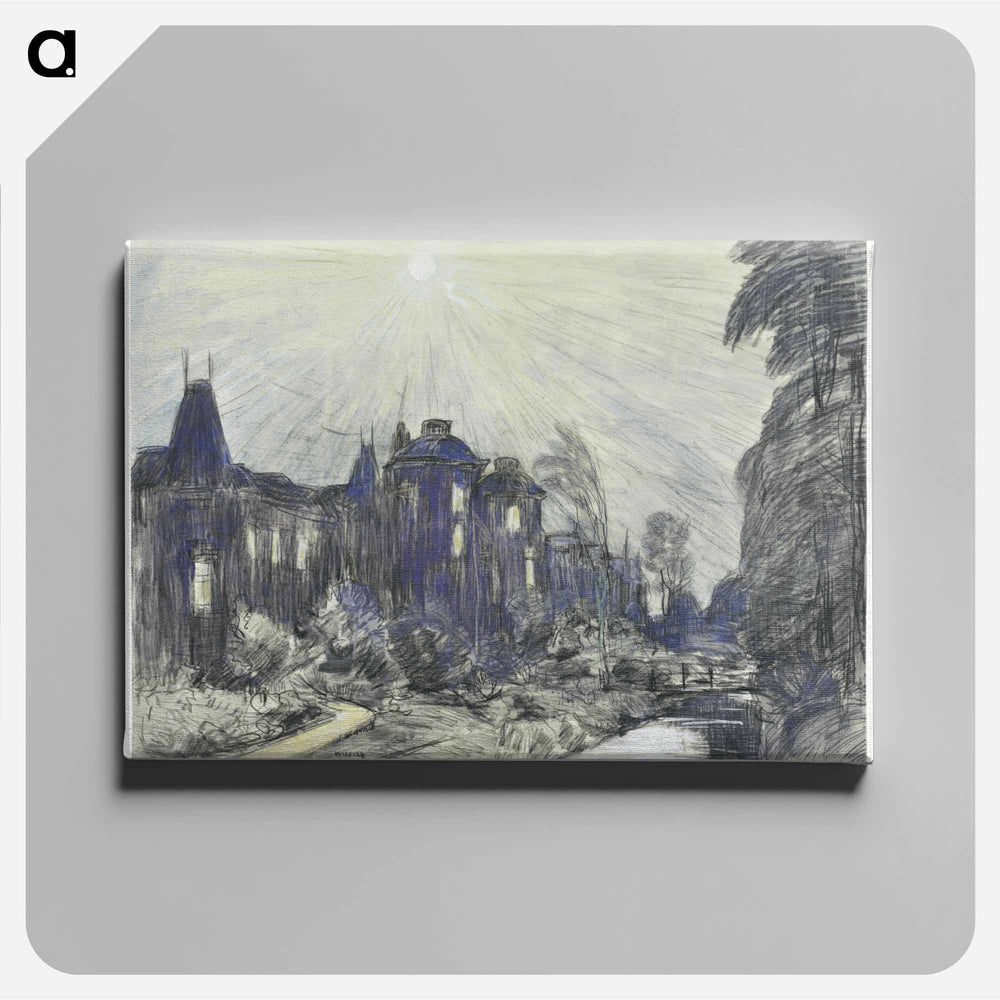 The House on the River Nieuw-Oostein in the Voorburg - Theo van Hoytema Canvas.