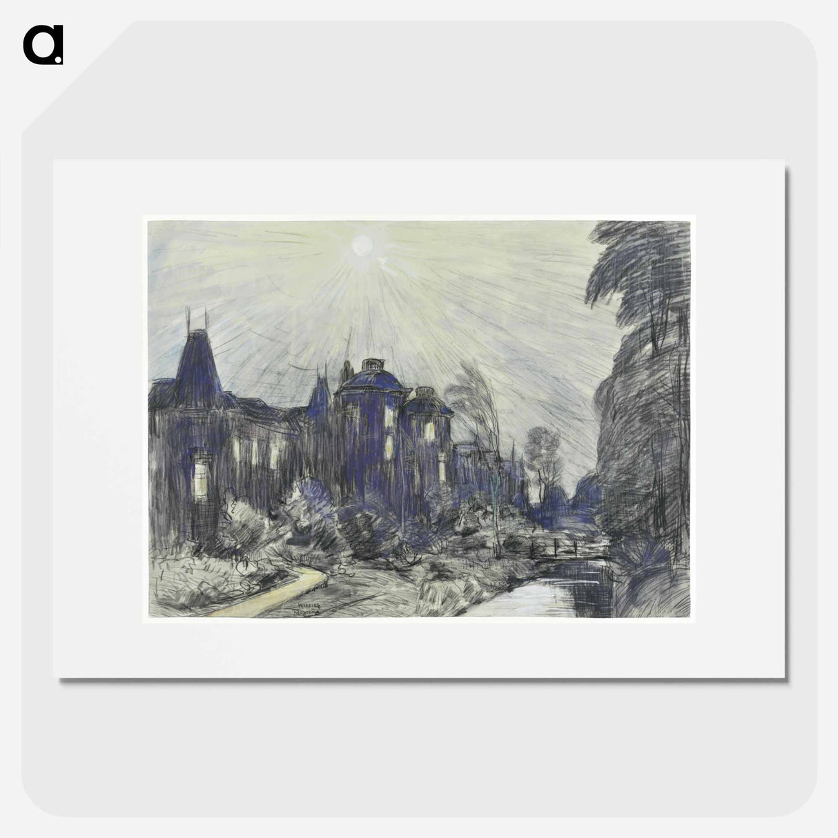 The House of Nieuw-Oostein in the Voorburg - Theo van Hoytema Poster.