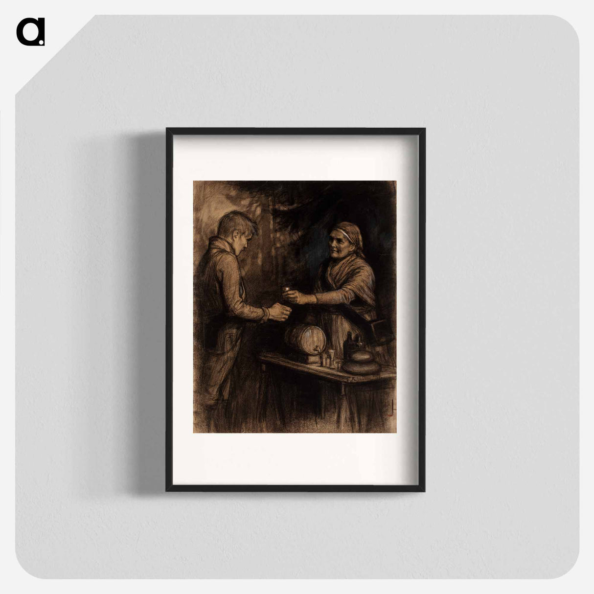 ja saapunehelle lotta se nyt täpötäytehen soi pikarin - アルバート エーデルフェルト Poster.