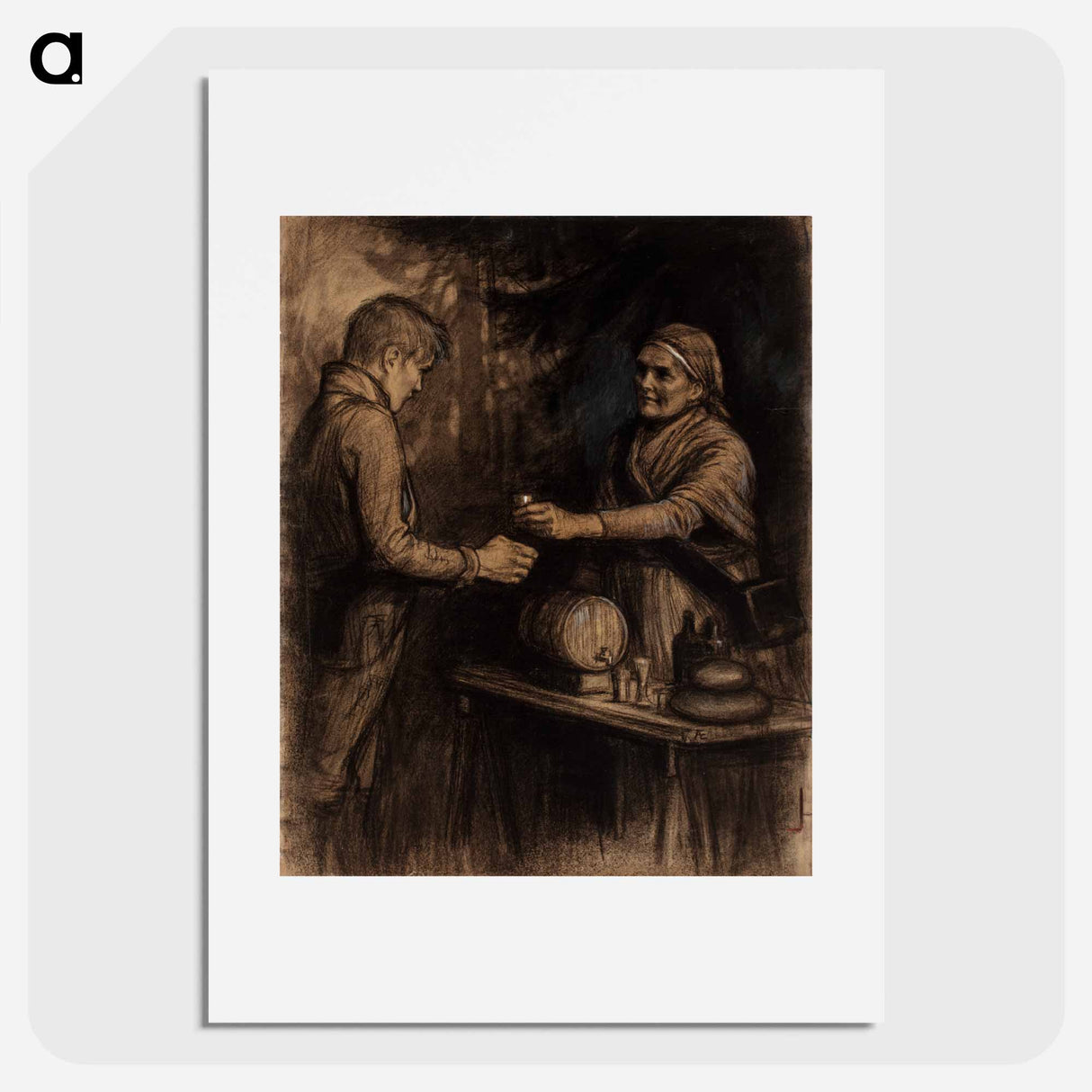 ja saapunehelle lotta se nyt täpötäytehen soi pikarin - アルバート エーデルフェルト Poster.