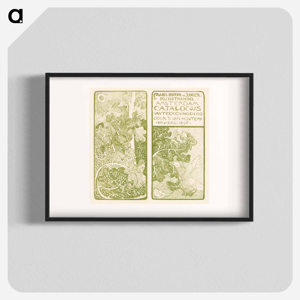 Catalogue of bladeren and black - Theo van Hoytema Poster.