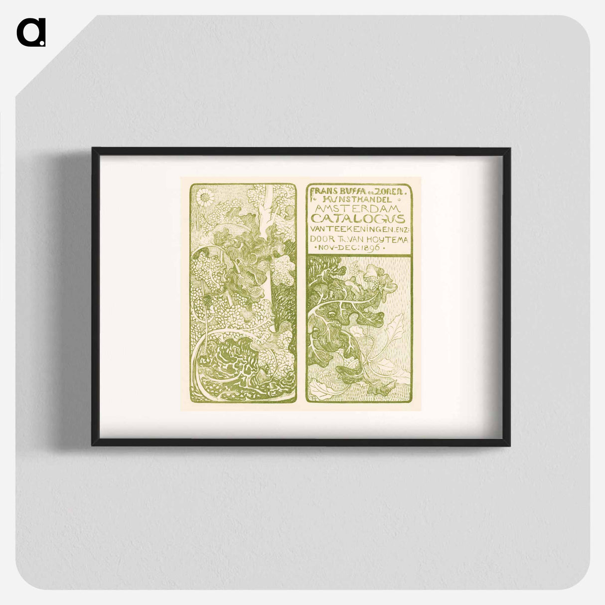 Catalogue of bladeren and black - Theo van Hoytema Poster.