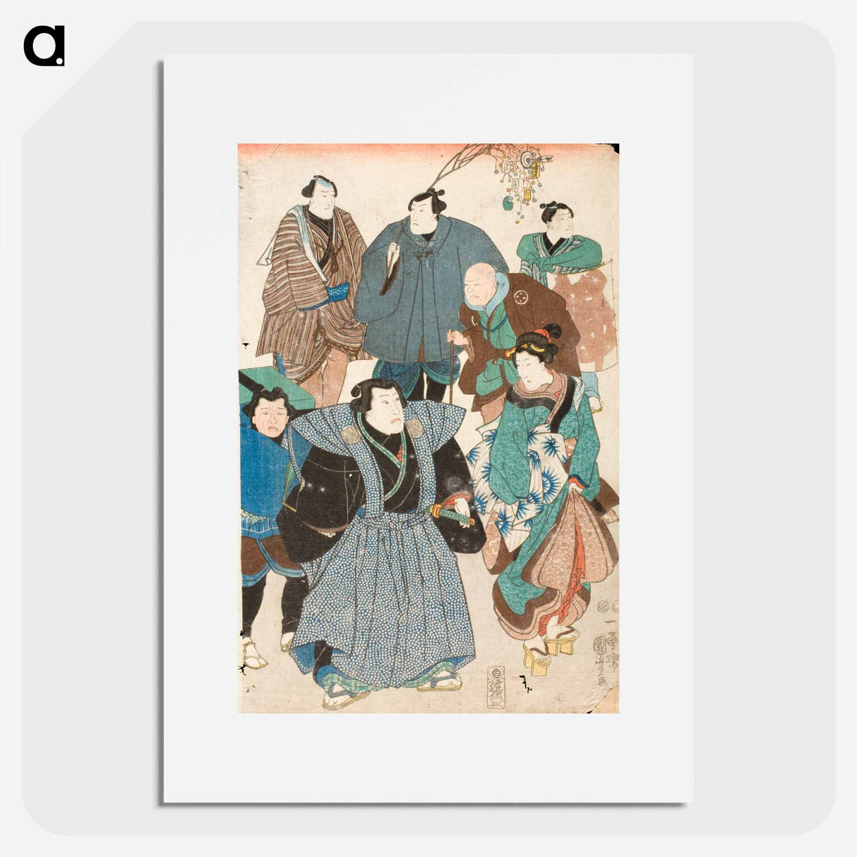 アートポスター-Celebrating Spring - 歌川 国芳 Poster.