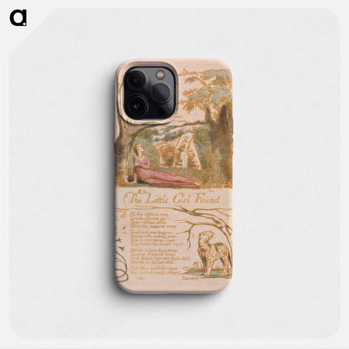 The Little Girl Found - William Blake Phone Case.