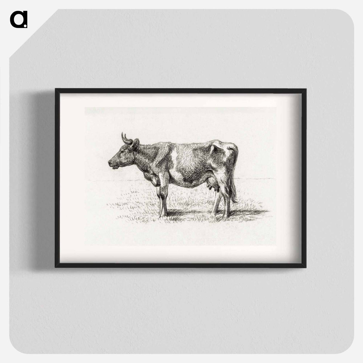 Standing cow - Jean Bernard Poster.