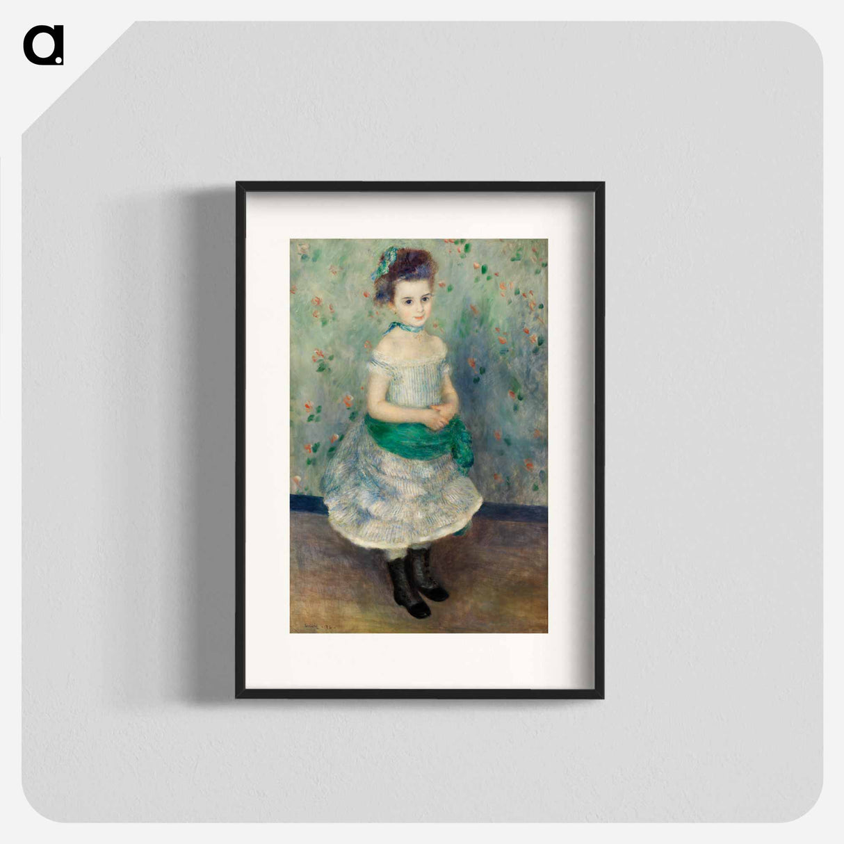 Portrait of Jeanne Durand-Ruel - Pierre-Auguste Renoir Poster.