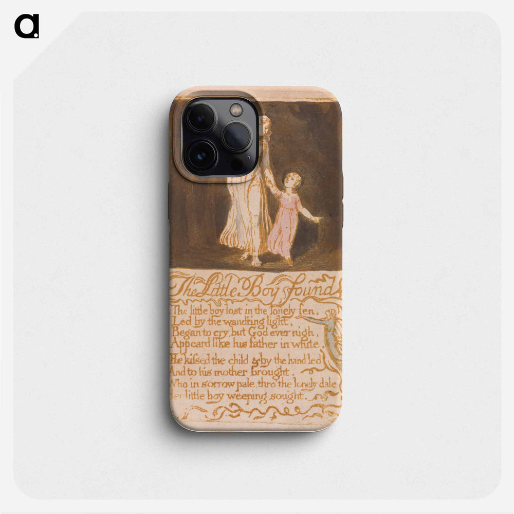 The Little Boy Lost - William Blake Phone Case.