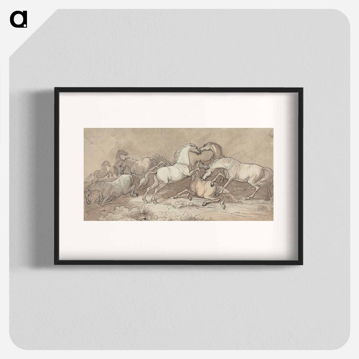 アートポスター-A Group of Eight Horses Fighting
- イェール大学アートギャラリー Poster.