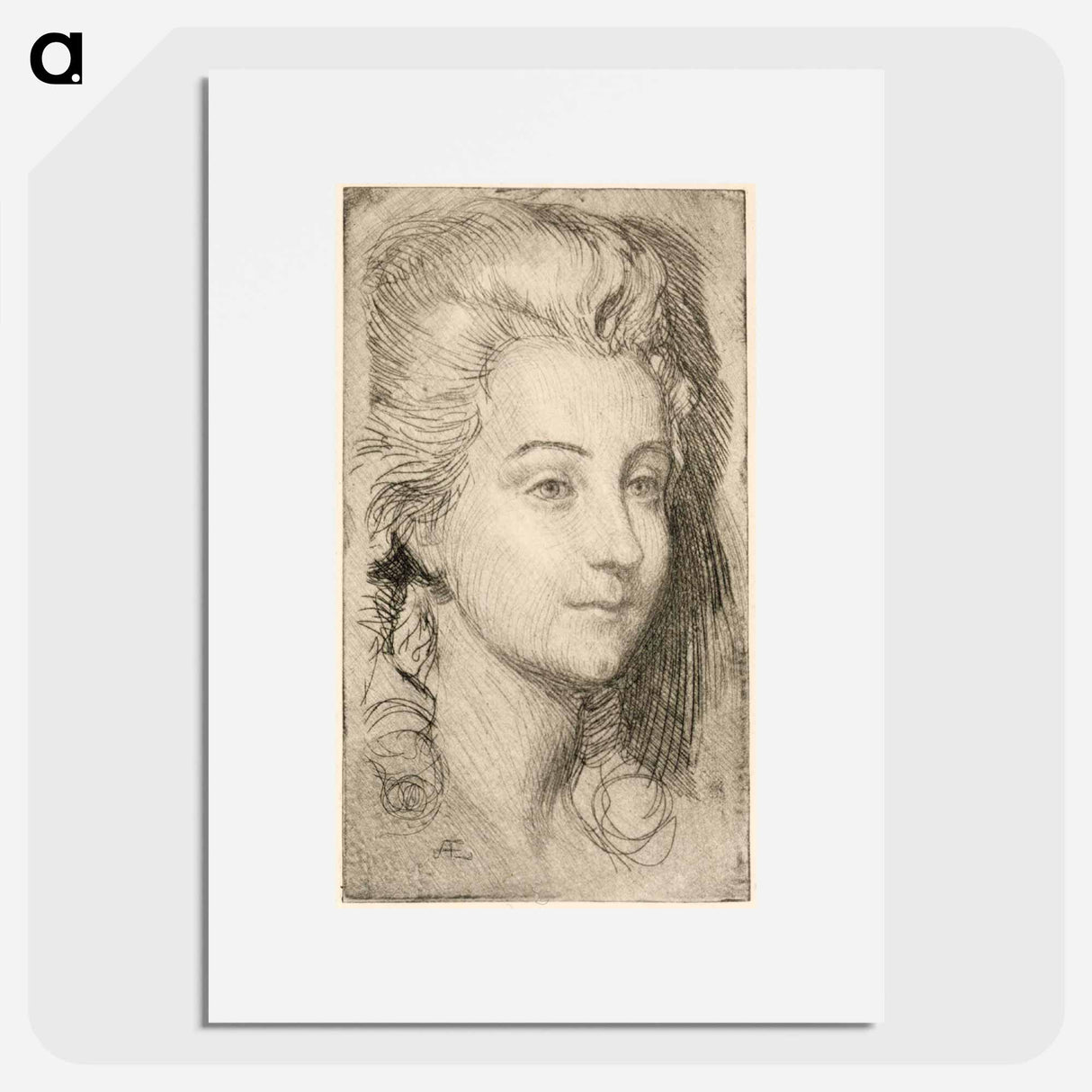 1700-luku (rokokoo) - アルバート エーデルフェルト Poster.