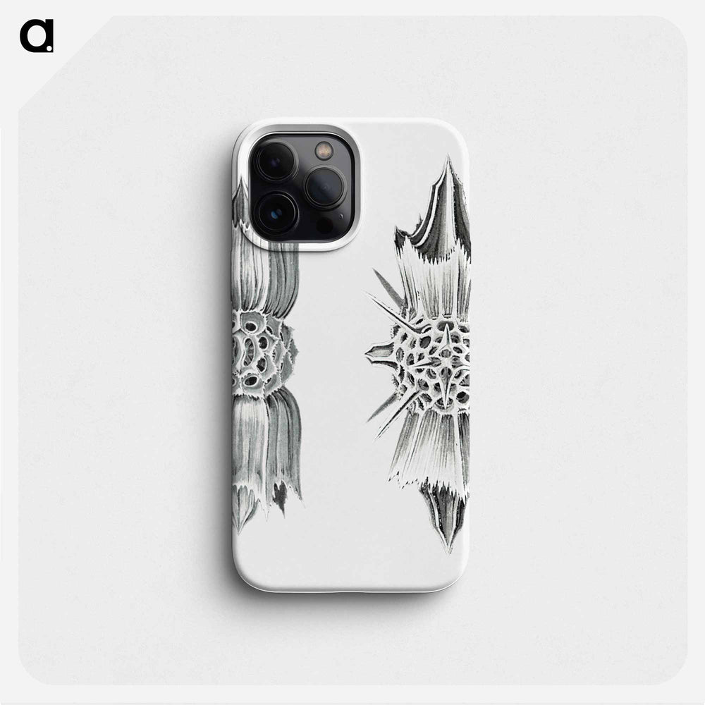 Vintage marine life illustration on white background - エルンスト ヘッケル Phone Case.