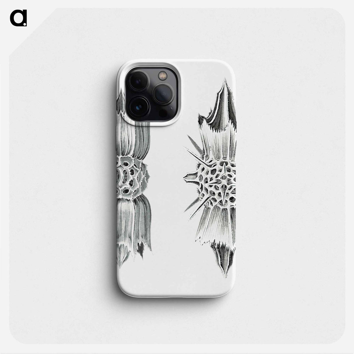 Vintage marine life illustration on white background - エルンスト ヘッケル Phone Case.