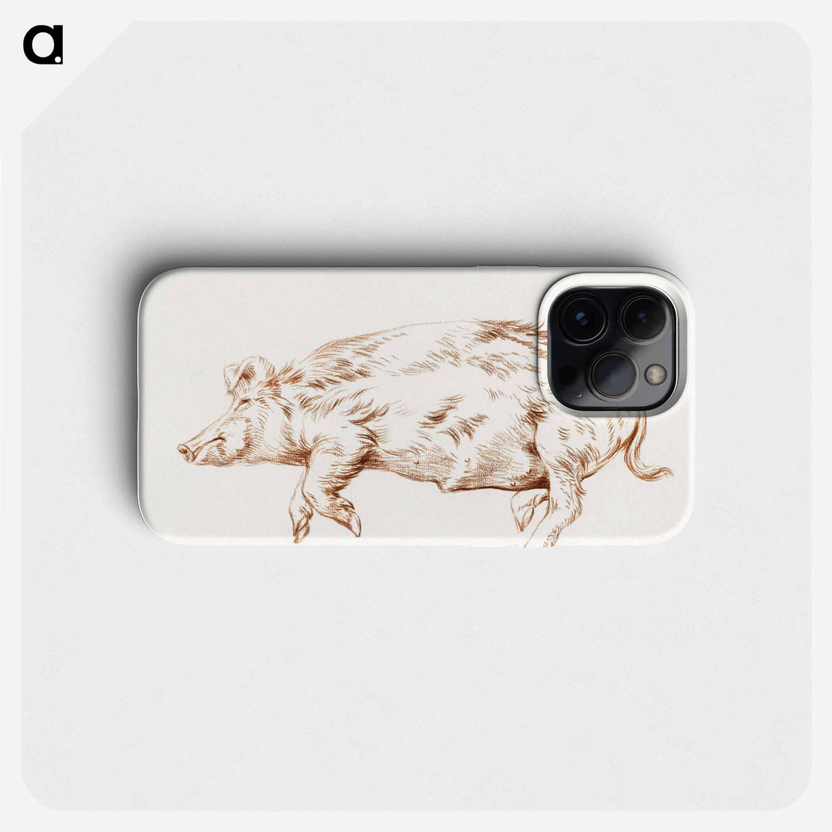 Lying pig - Jean Bernard Phone Case.