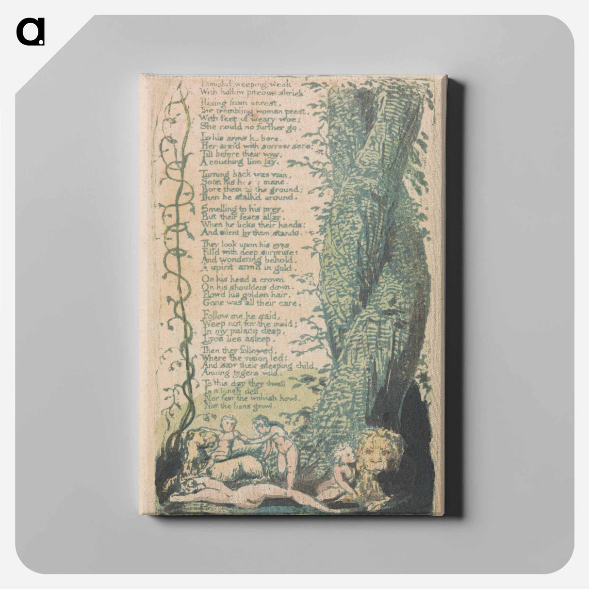 The Little Girl Found - William Blake Canvas.