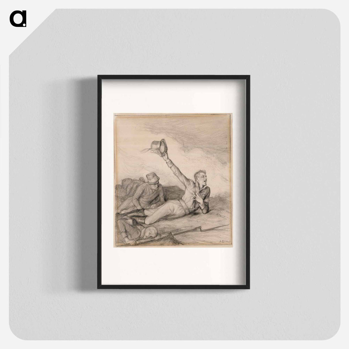 The death of lieutenant zidén - アルバート エーデルフェルト Poster.