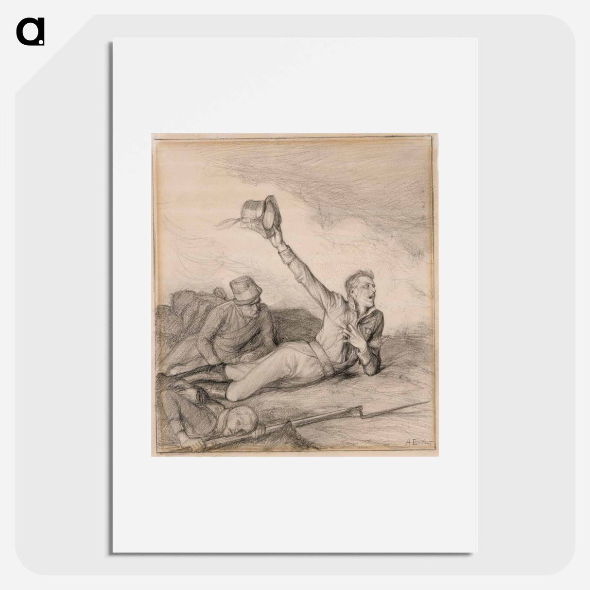 The death of lieutenant zidén - アルバート エーデルフェルト Poster.