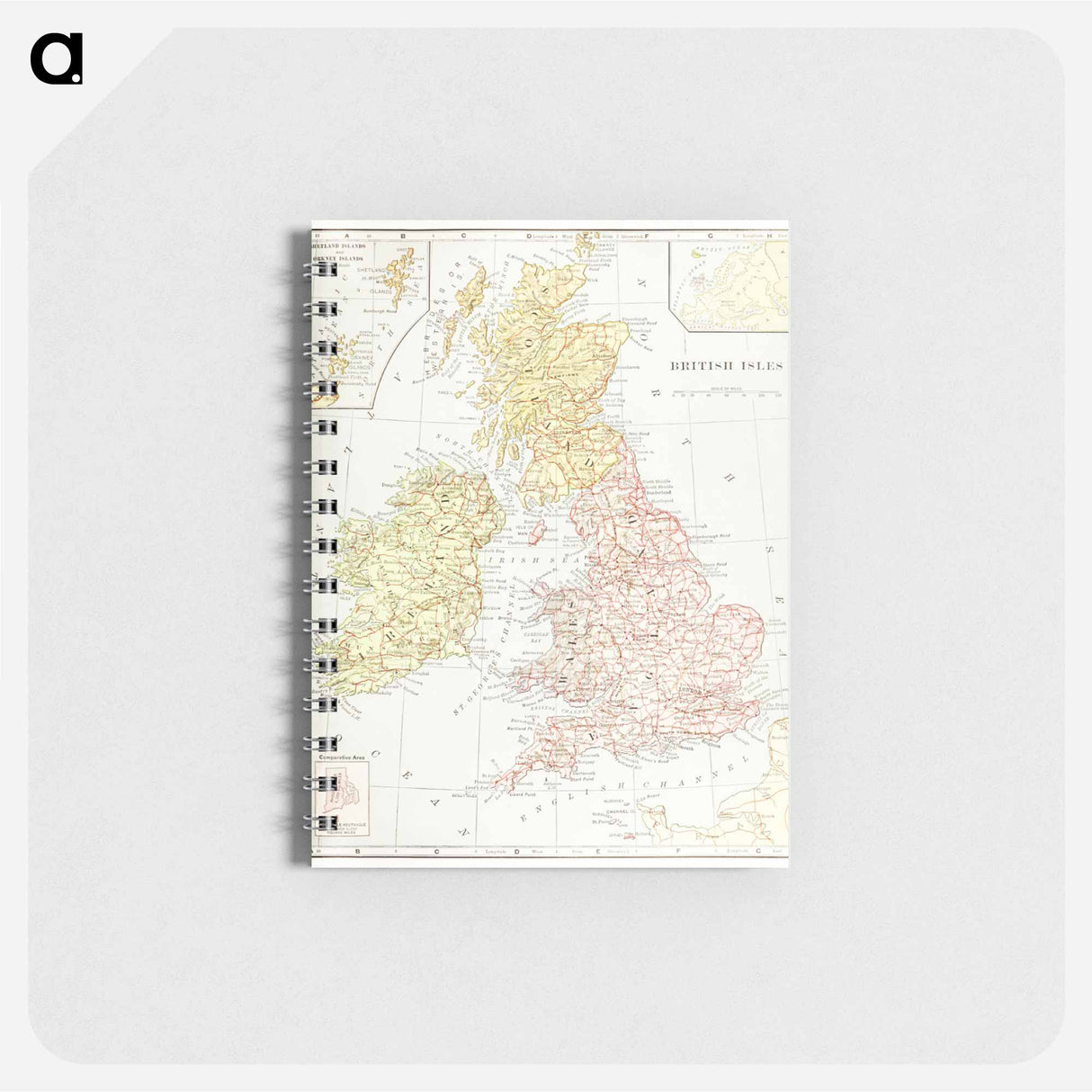 Geography of the British Isles from ten different standpoints, with twenty-one maps - アンティーク地図 Memo.