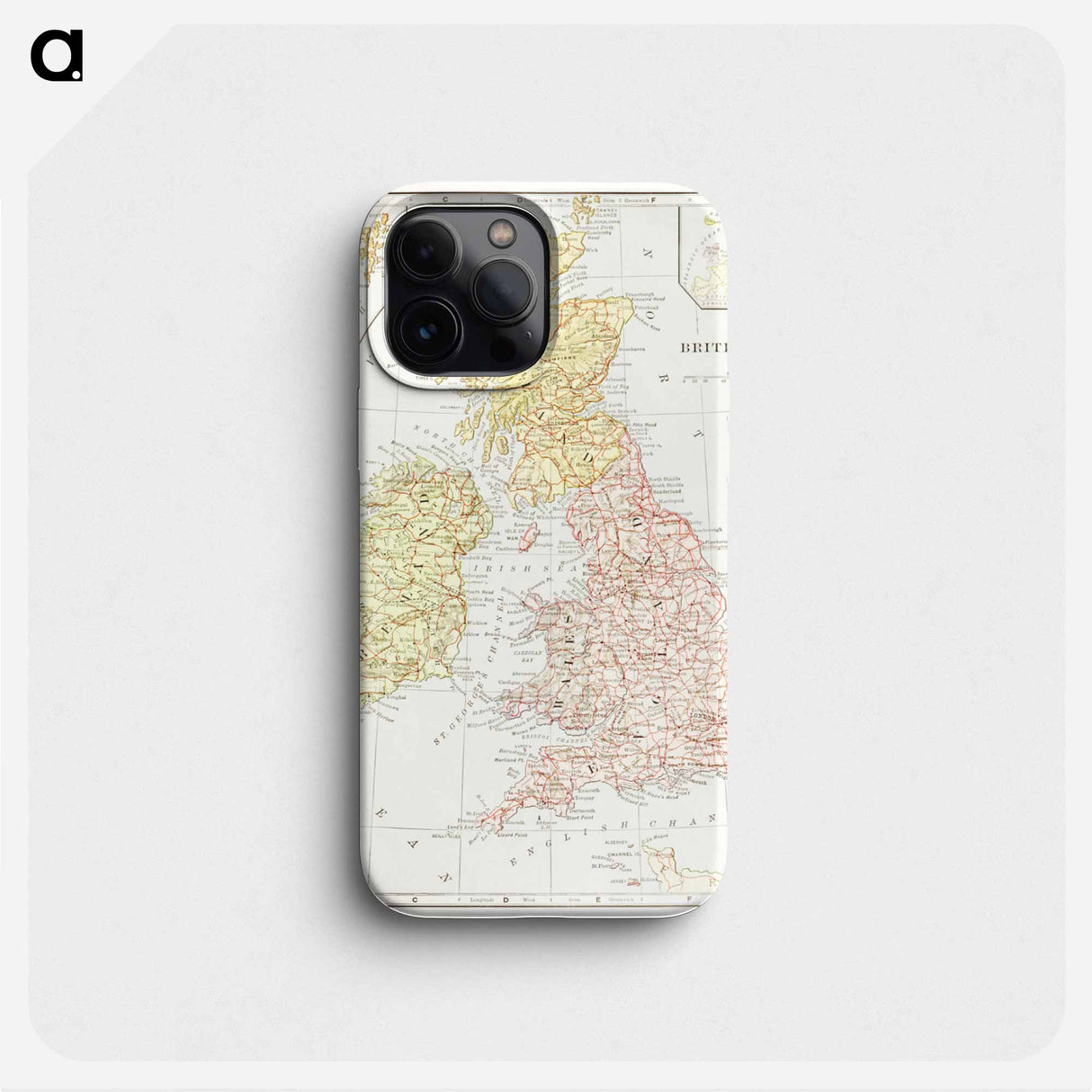 Geography of the British Isles from ten different standpoints, with twenty-one maps - アンティーク地図 Phone Case.
