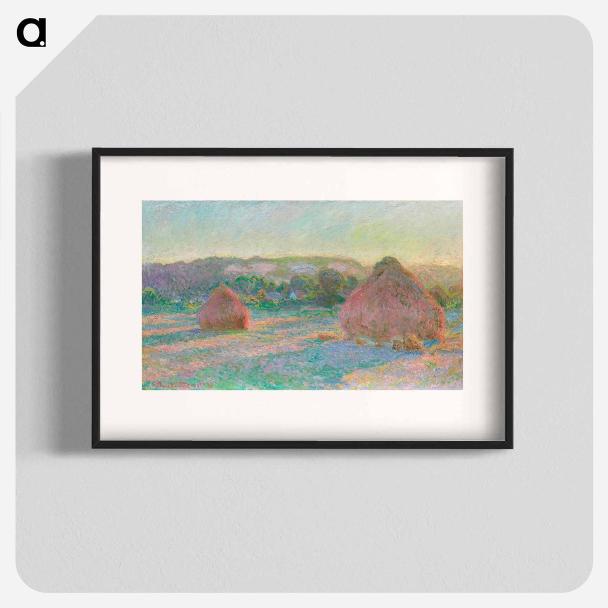 Stacks of Wheat, End of Summer - Claude Monet Poster.