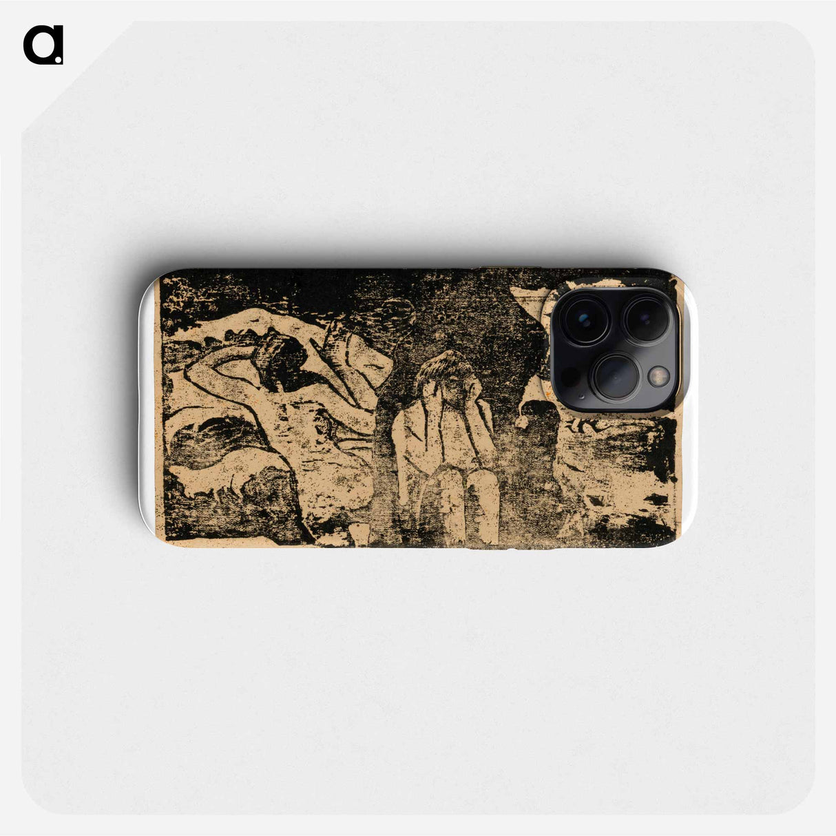 At the Black Rocks - Paul Gauguin Phone Case.