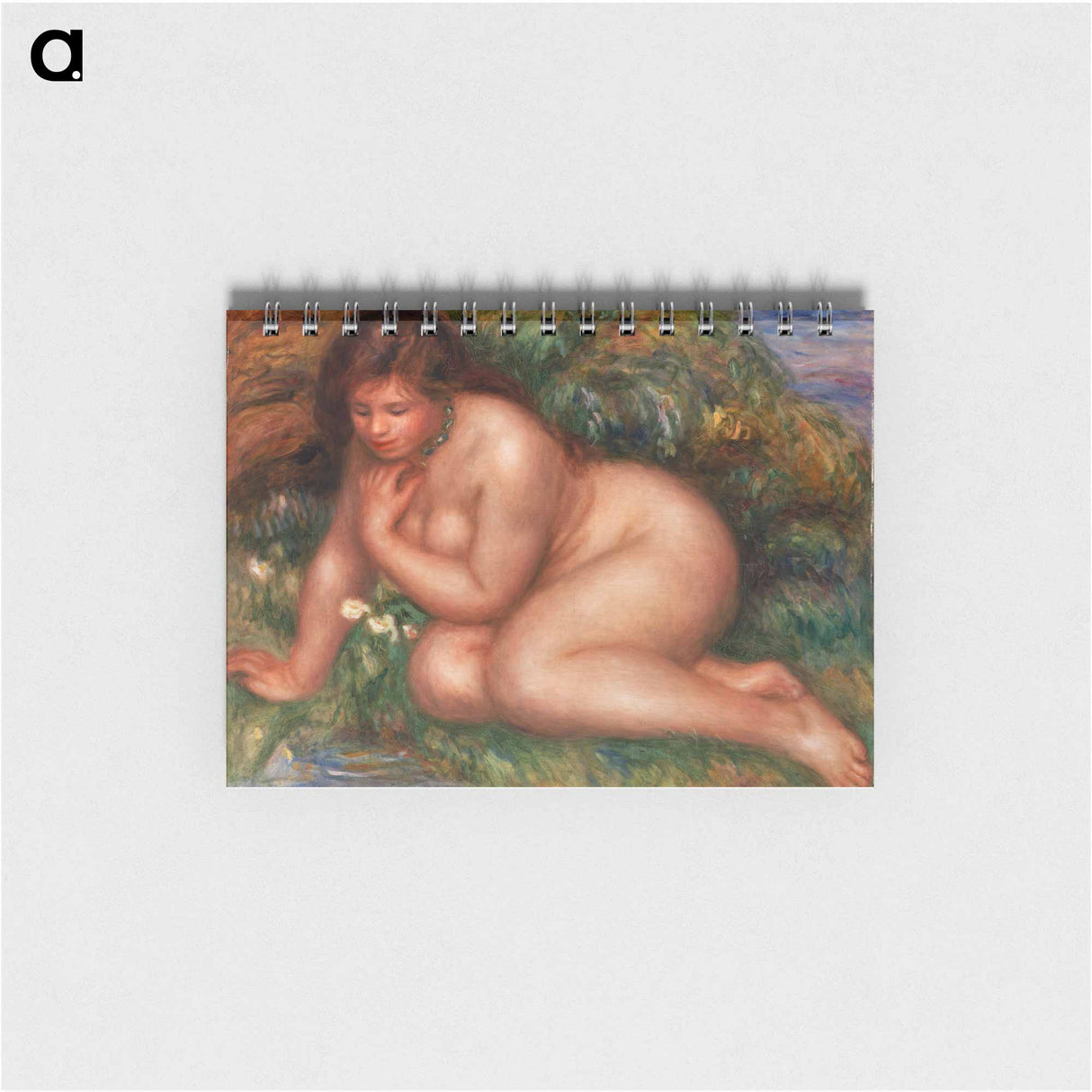 Bather Gazing at Herself in the Water - ピエール オーギュスト ルノワール Memo.