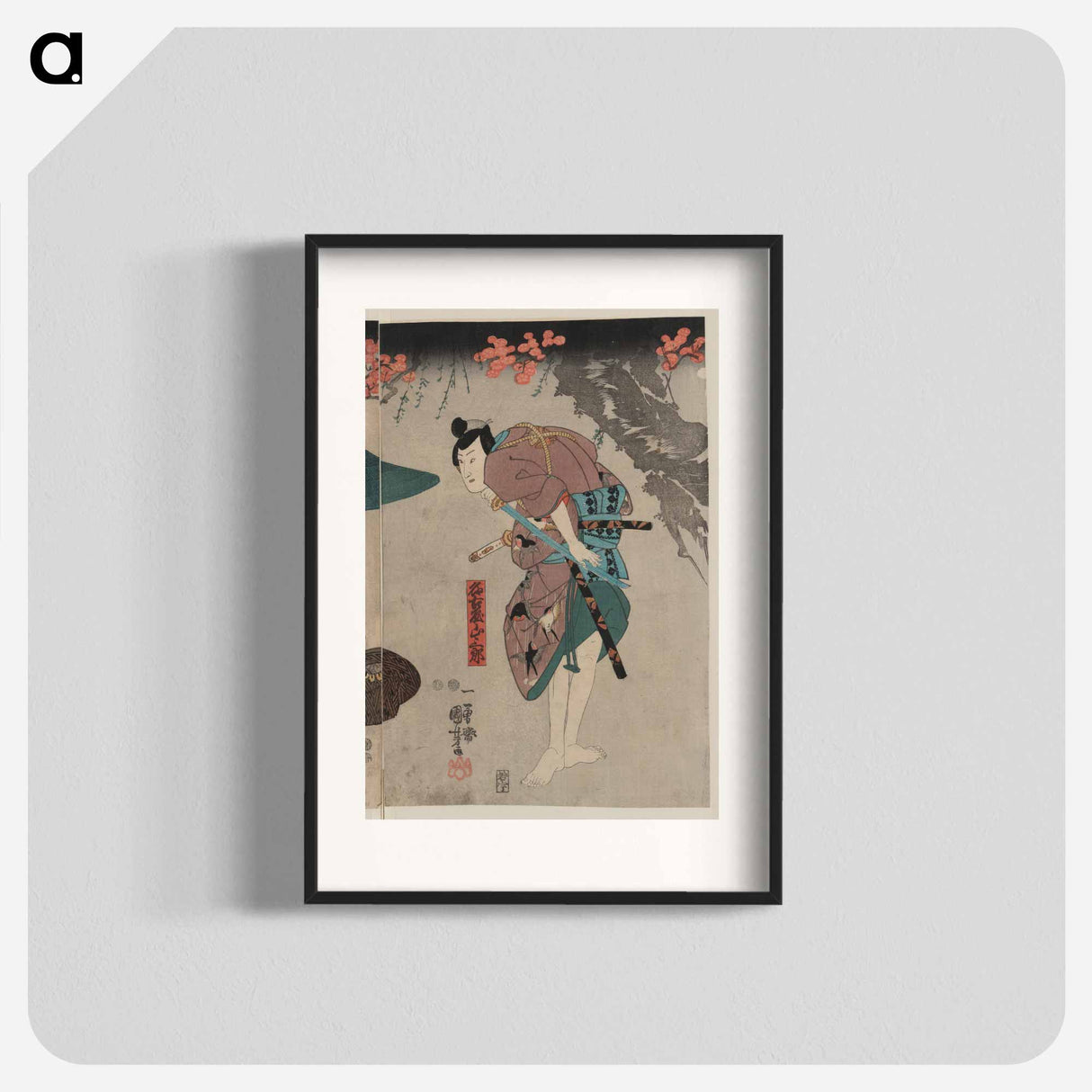 Nagoya sanzaburō fuwa banzaemon katsuragi - 歌川 国芳 Poster.