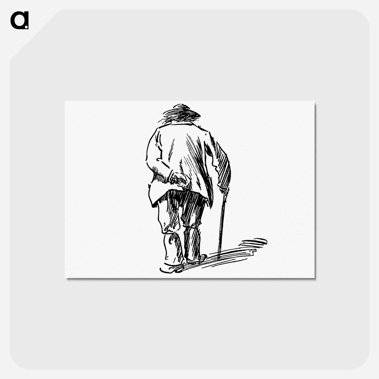 アートポストカード-Old Man's Rear View From The Z.Z.G or Zig Zag Guide Round And About The Bold And Beautiful Kentish Coast
- 大英図書館 Postcard.