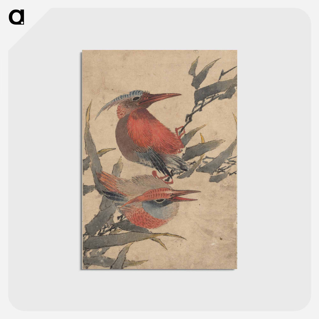 アートポストカード-Album of Sketches by Katsushika Hokusai and His Disciples - 葛飾 北斎 Postcard.