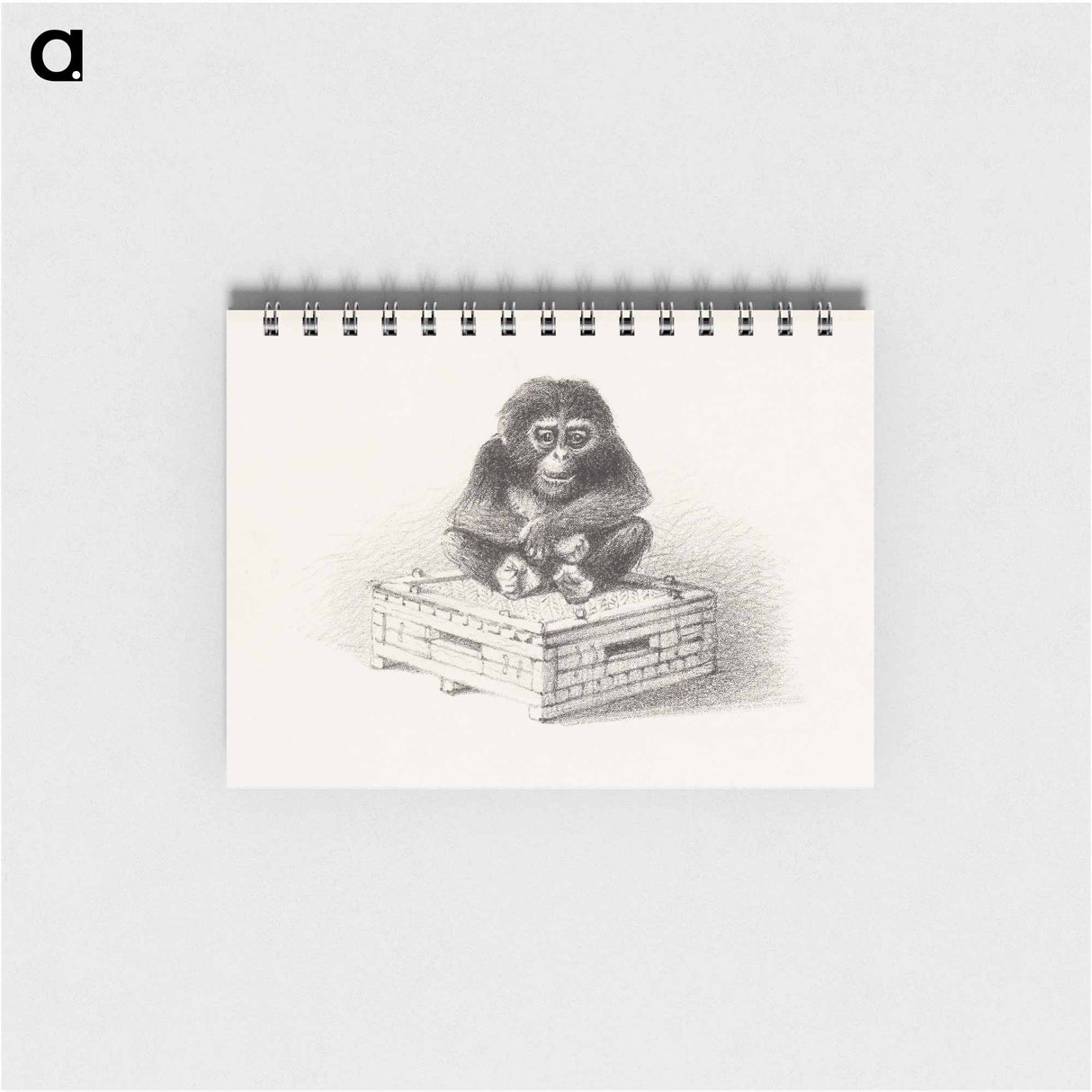 Zittende aap op kist - テオ ヴァン ホイテマ Memo.