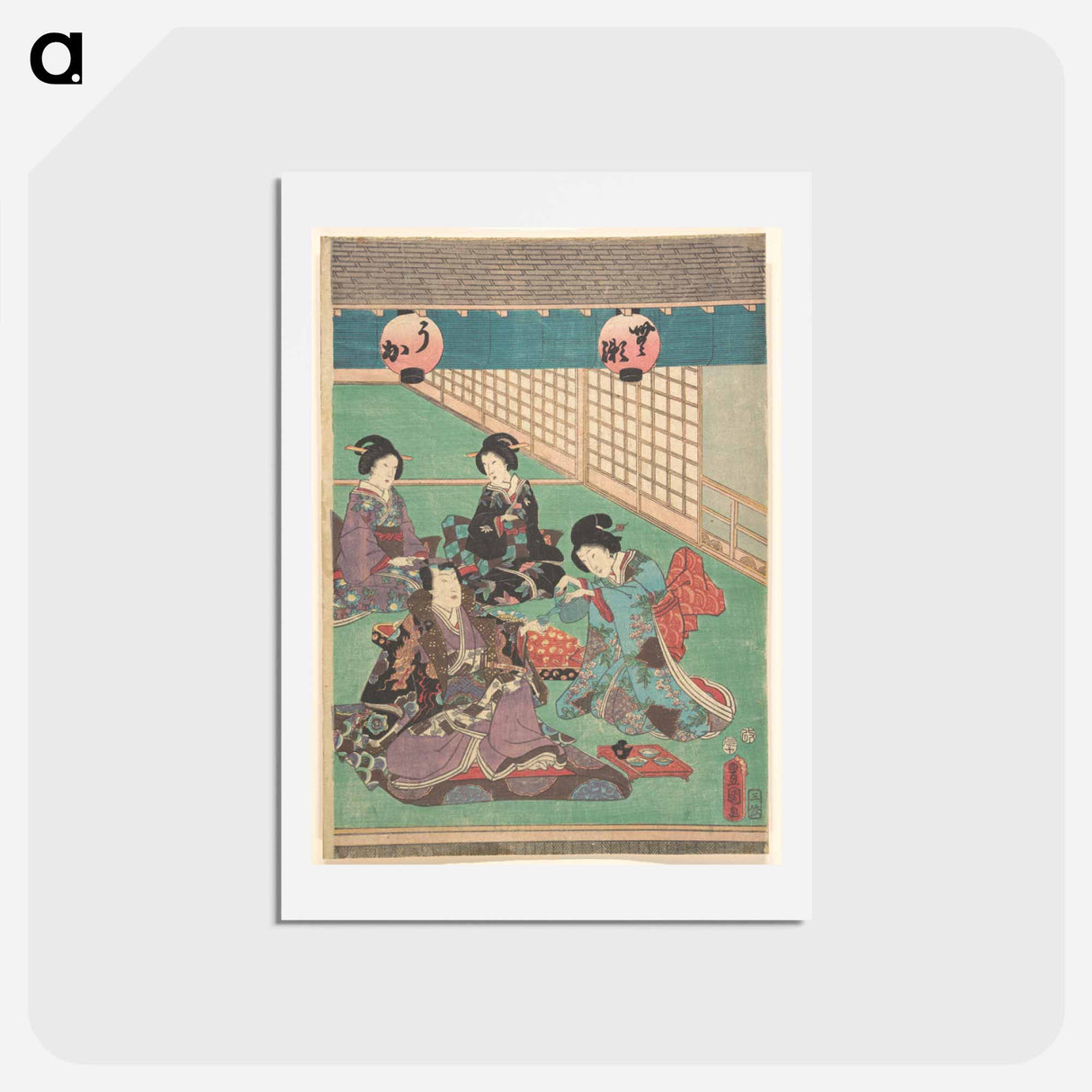 アートポストカード-Utagawa Kunisada Print
- 歌川 国貞 Postcard.