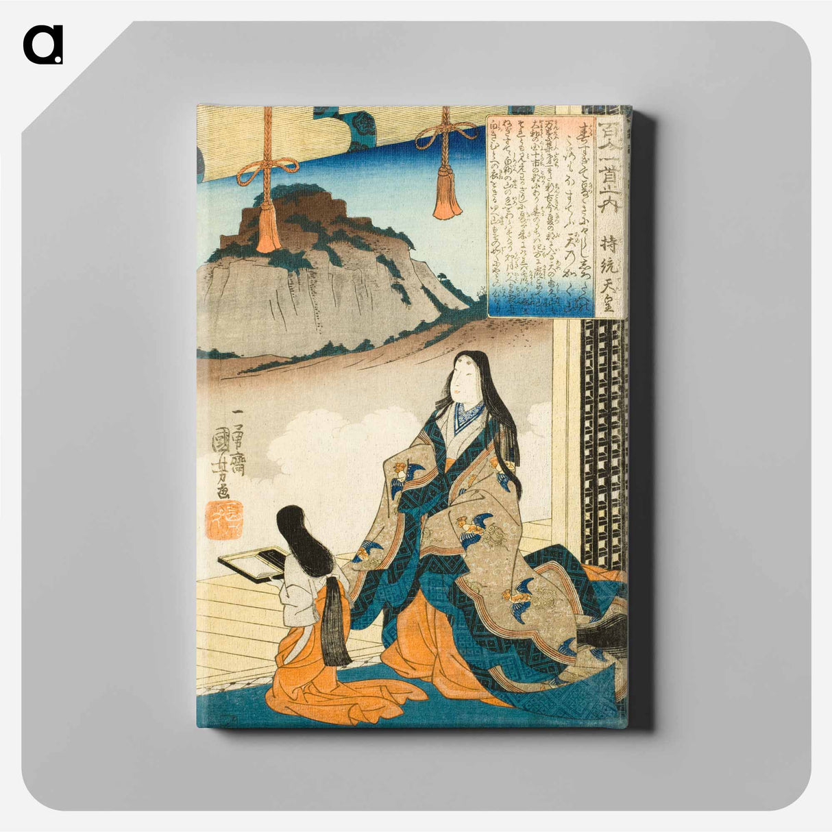 Empress Jitō Tennō - 歌川 国芳 Canvas.
