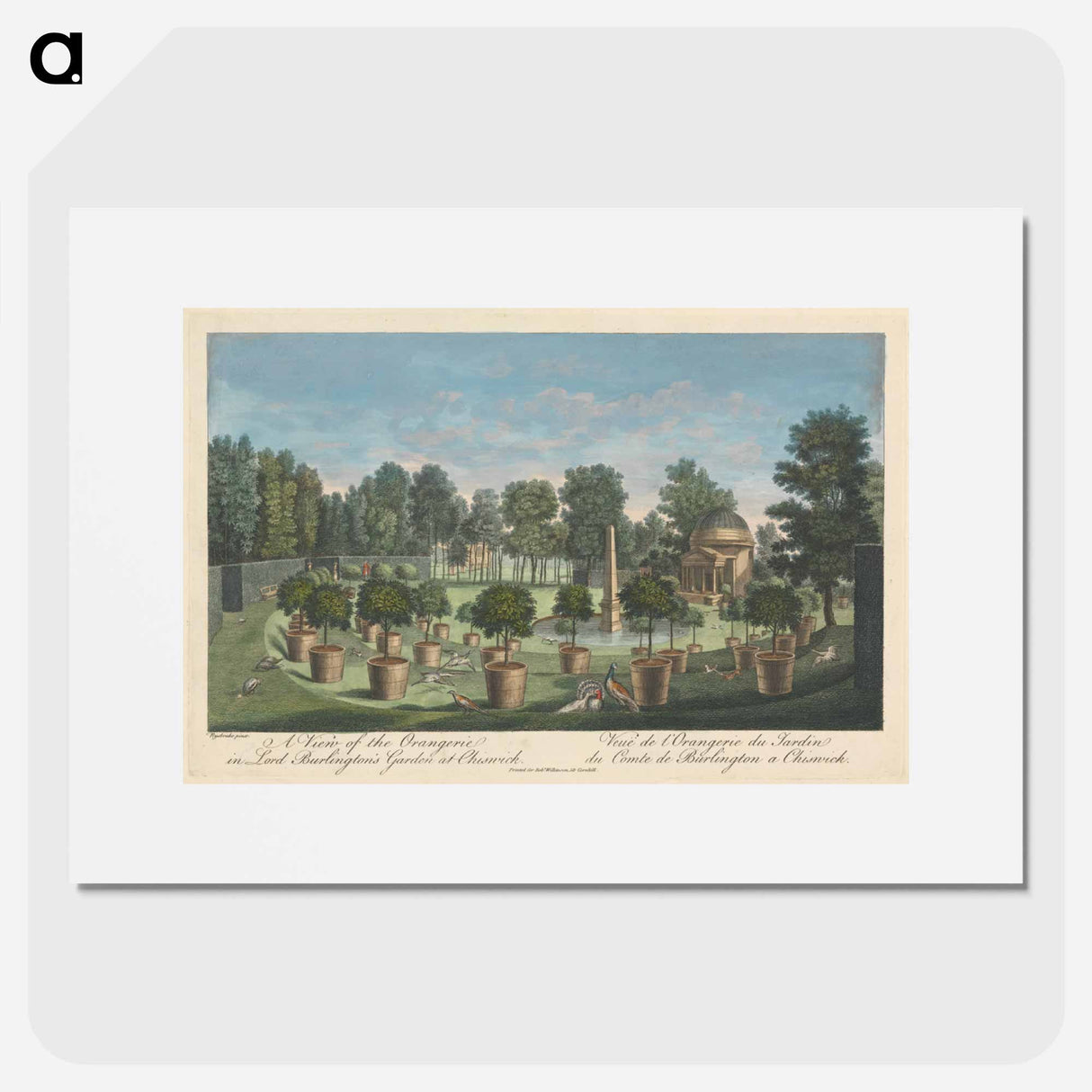 アートポスター-A View of the Orangerie in Lord Burlington's Garden at Chiswick
- イェール大学アートギャラリー Poster.