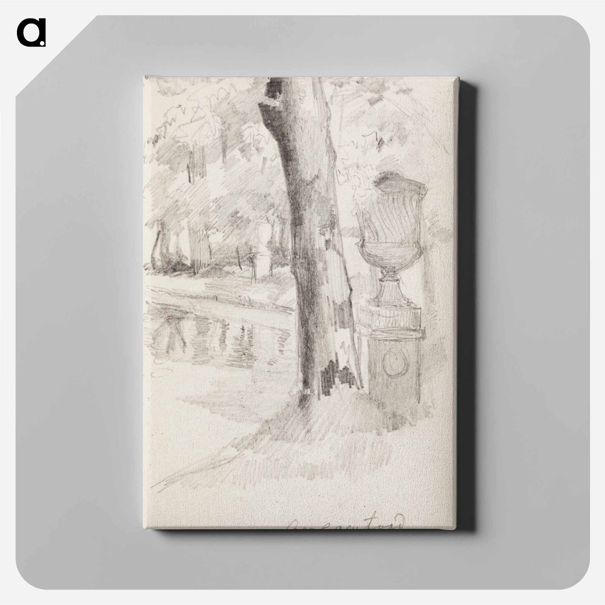 アートパネル-(unknown)part of a sketchbook - アルバート エーデルフェルト Canvas.