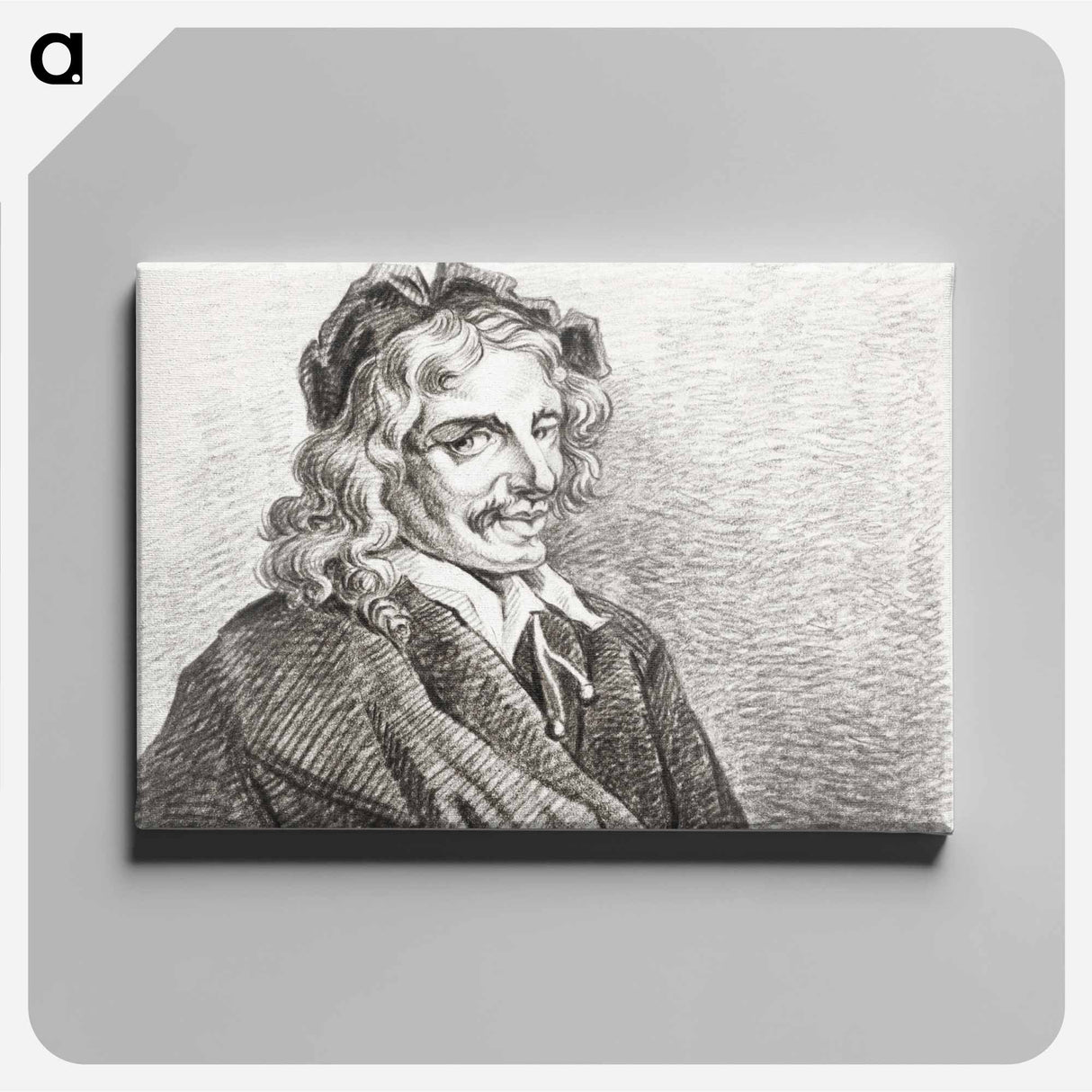 アートパネル-Portrait of Jan Havicksz. Steen - ジャン ベルナール Canvas.