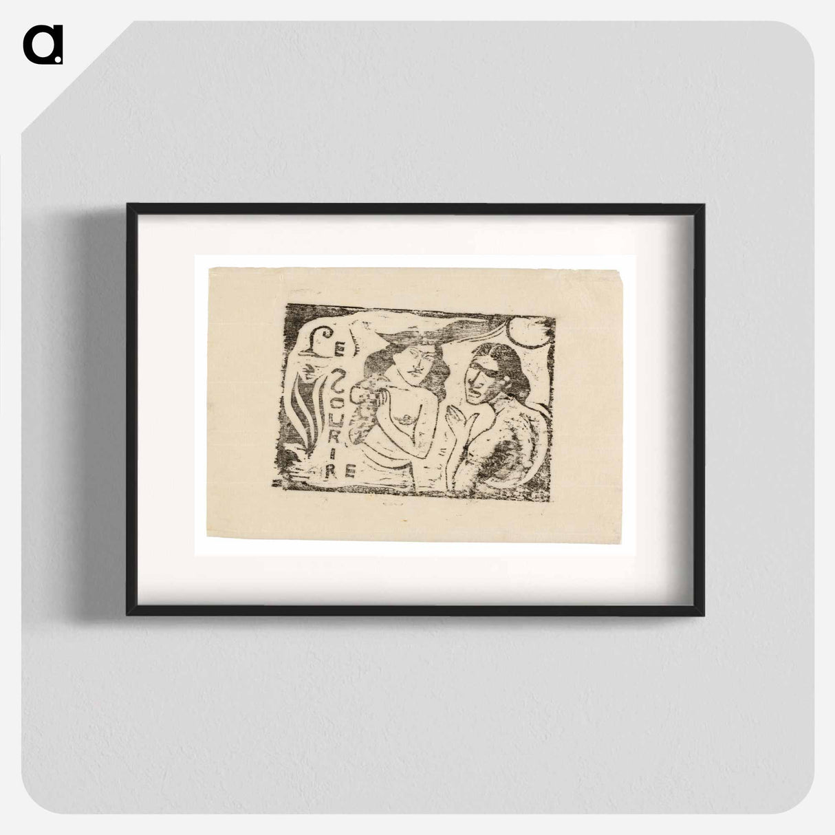 Two Women Chattering - Paul Gauguin Poster.