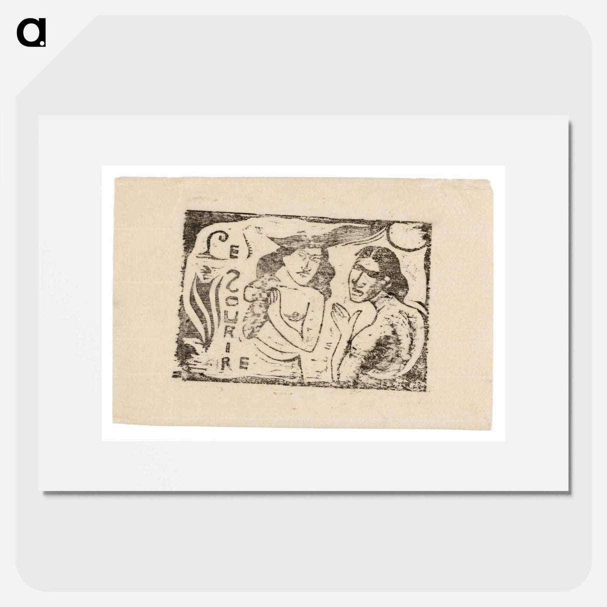 Two Women Chattering - Paul Gauguin Poster.