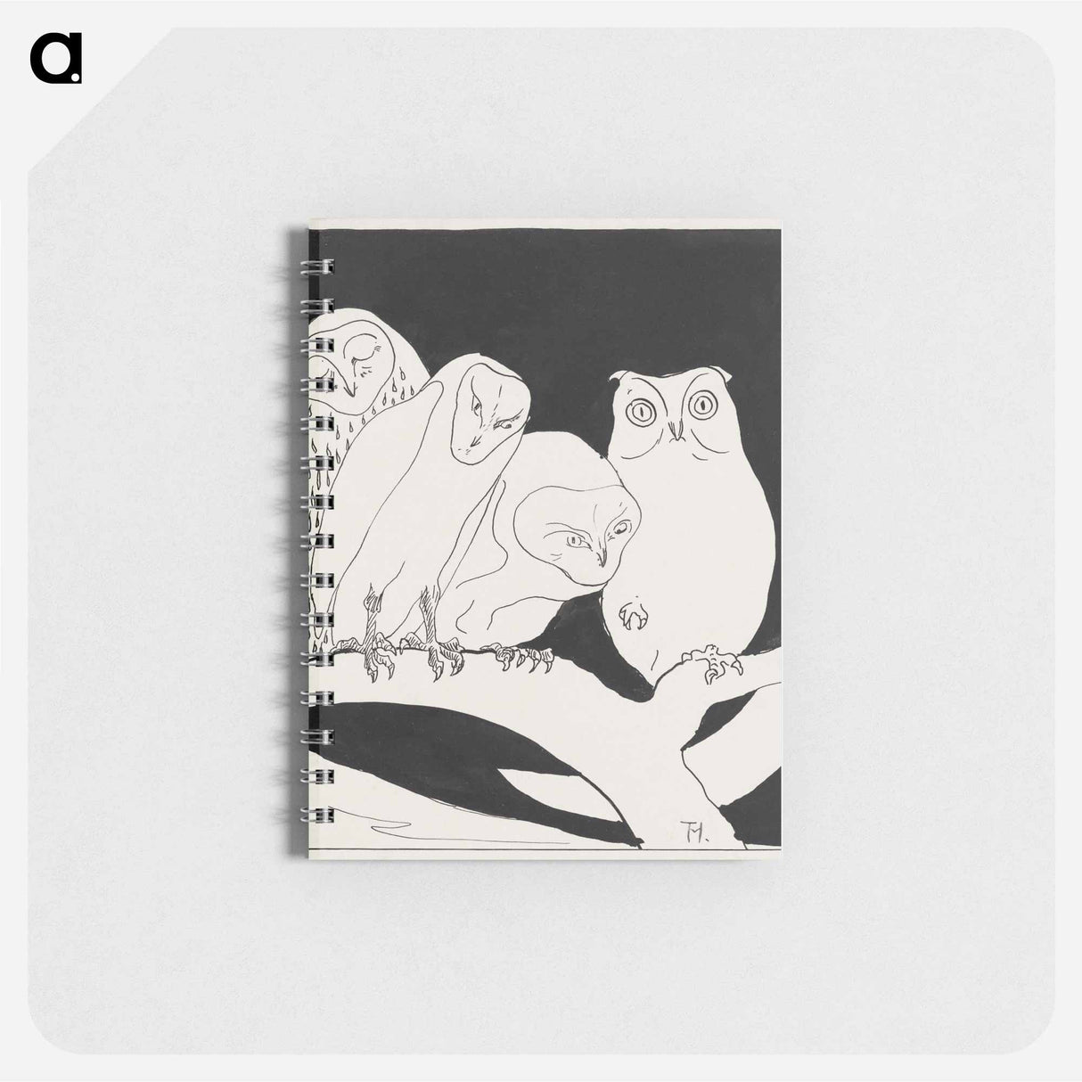 Uilen op een tak - テオ ヴァン ホイテマ Memo.