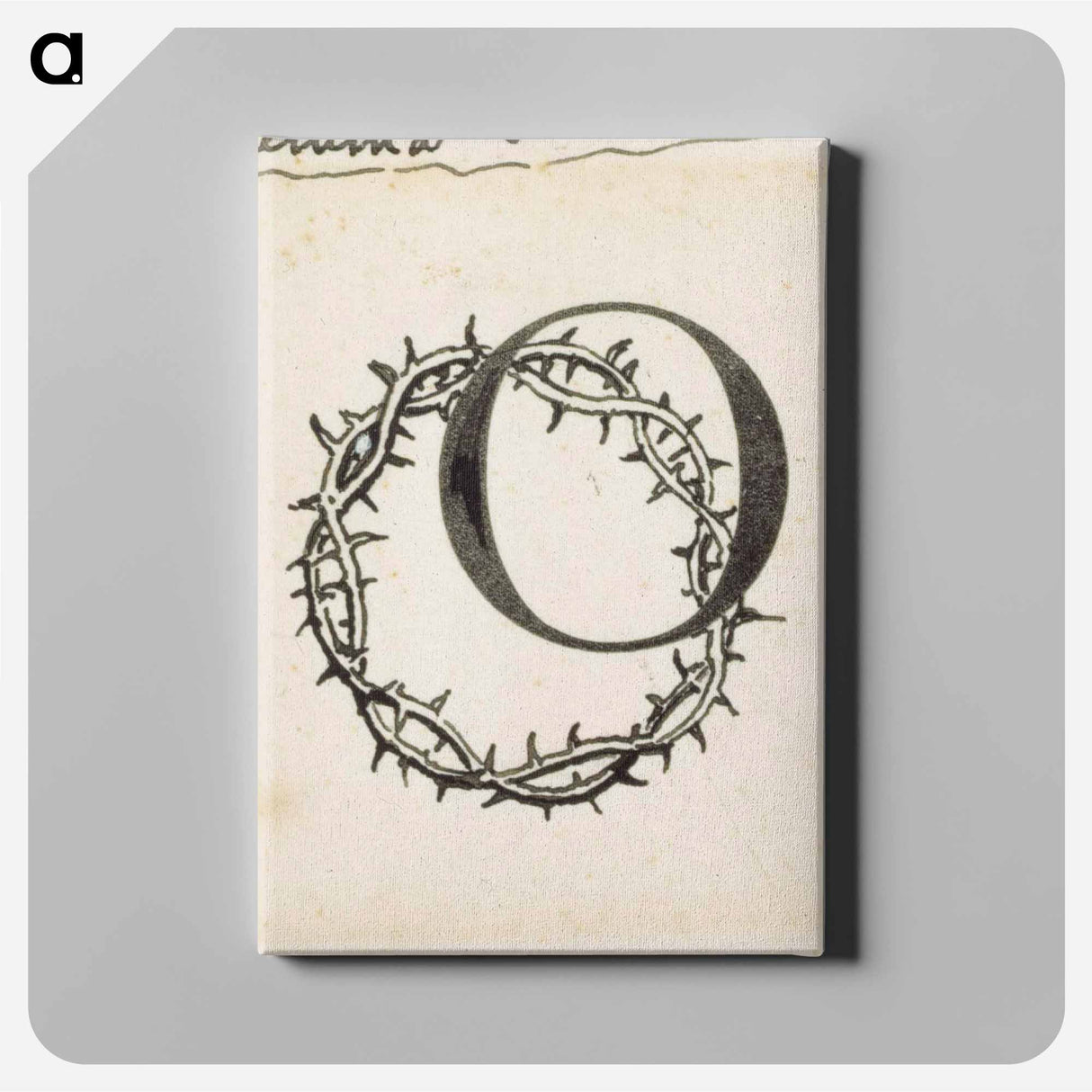 Torpan tyttö-runon alkukirjain o - アルバート エーデルフェルト Canvas.