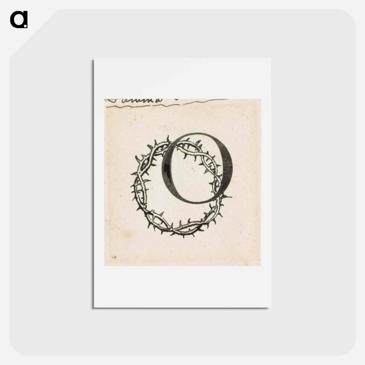 Torpan tyttö-runon alkukirjain o - アルバート エーデルフェルト Postcard.