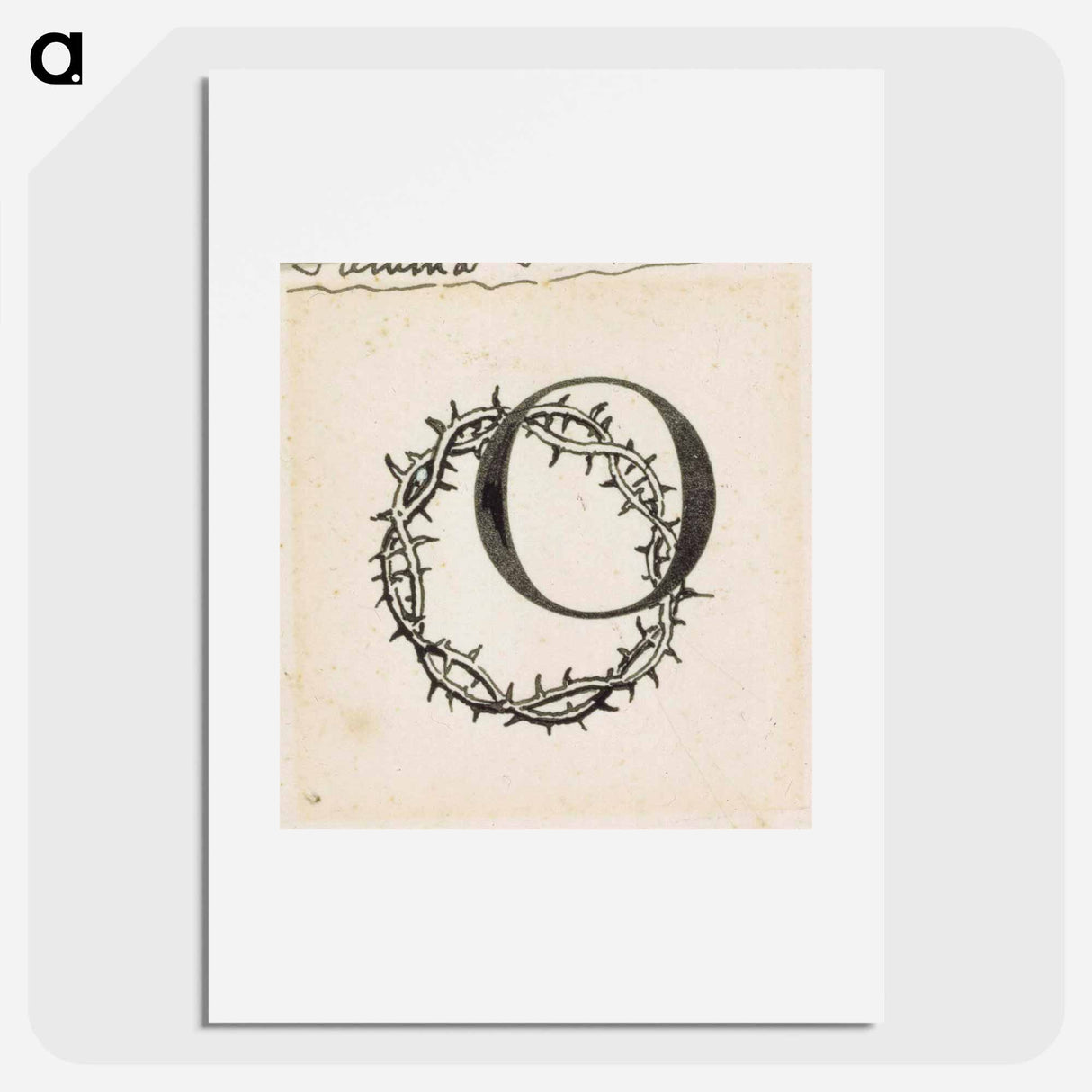 Torpan tyttö-runon alkukirjain o - アルバート エーデルフェルト Poster.