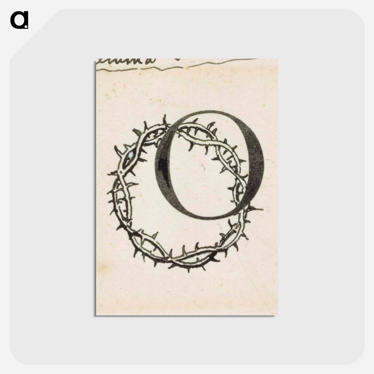 Torpan tyttö-runon alkukirjain o - アルバート エーデルフェルト Postcard.