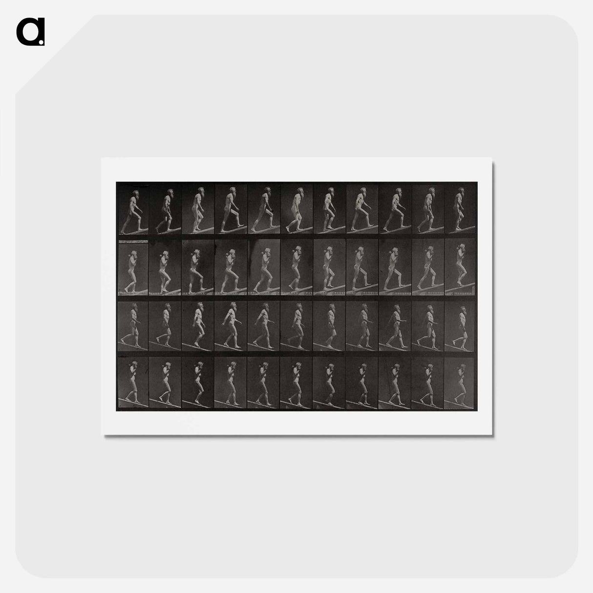 アートポストカード-Ascending and Descending an Incline
- エドワード マイブリッジ Postcard.