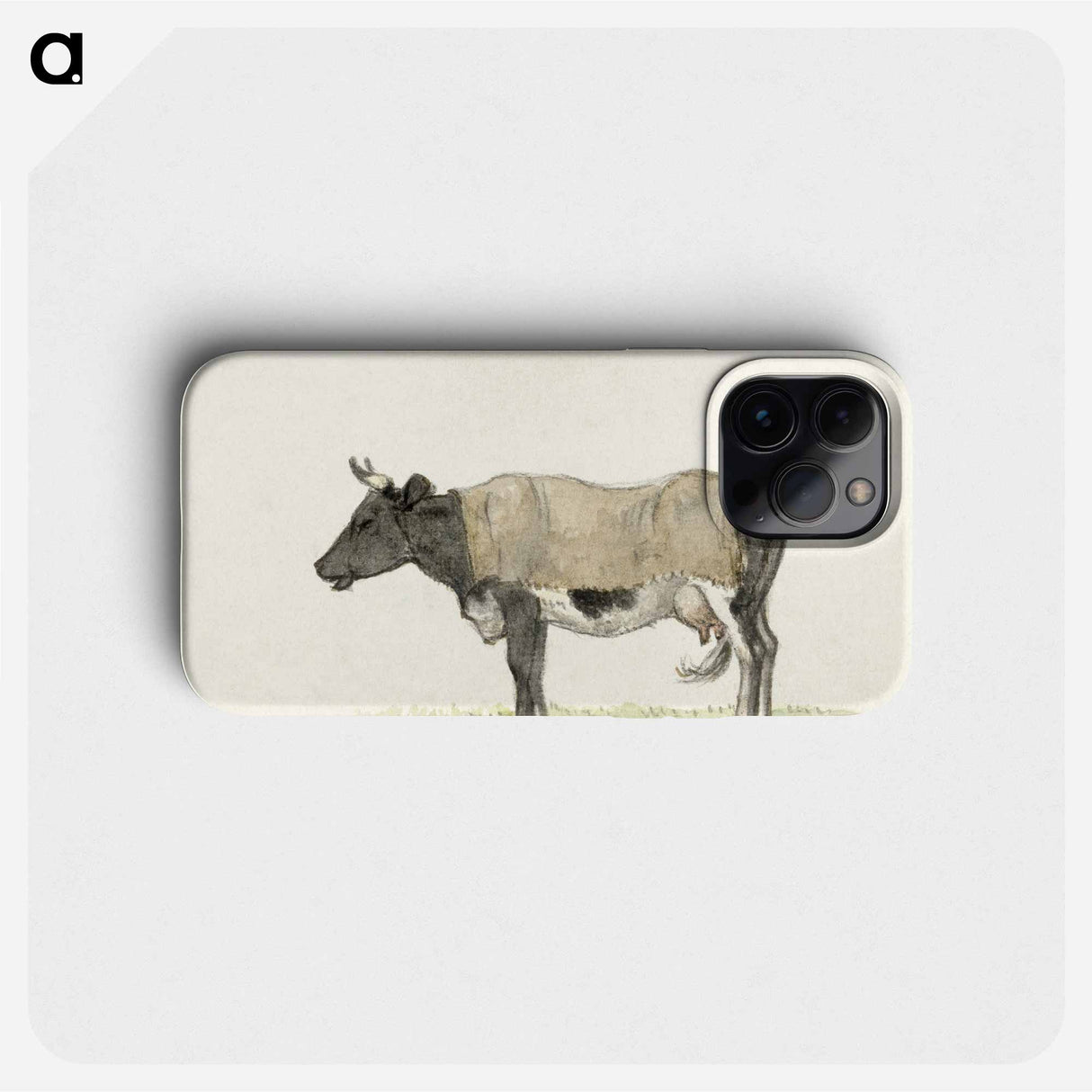Standing cow with blanket - Jean Bernard Phone Case.