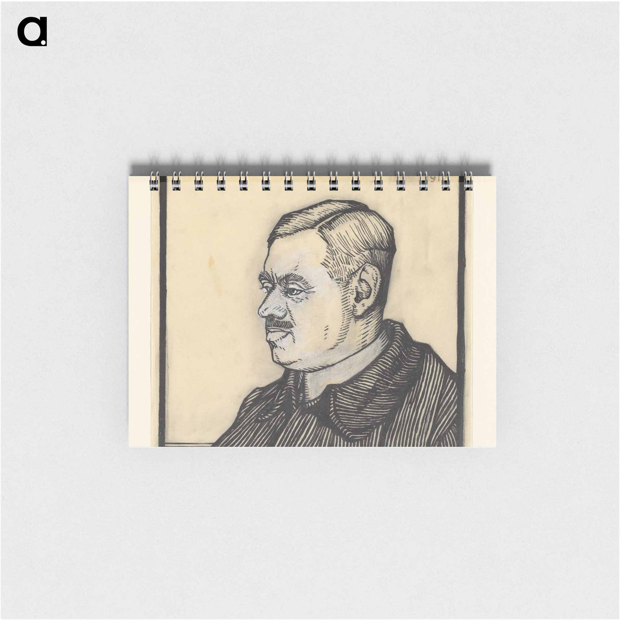 Portret van een 37-jarige man met de initialen J.H. by Julie de Graag - ユリー デ フラーハ Memo.