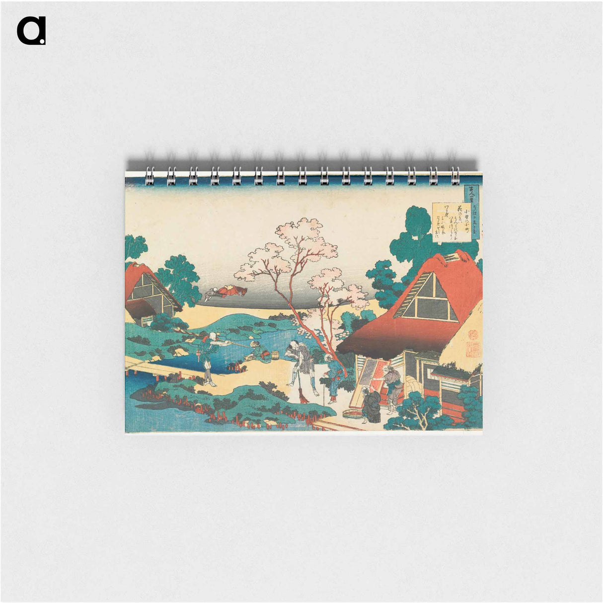 Poem by Ono no Komachi - 葛飾 北斎 Memo.