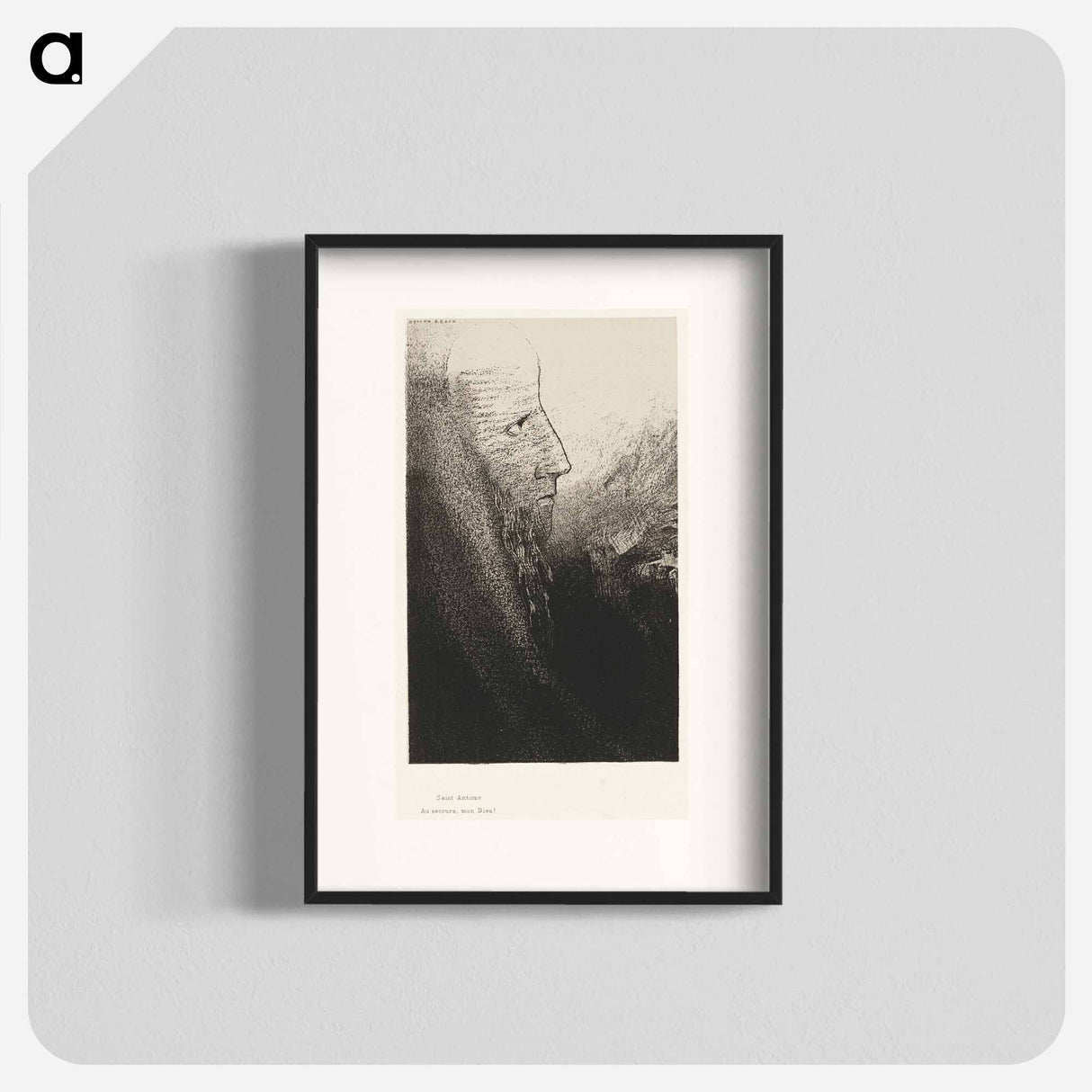St. Anthony: "Help me, O my God!" - オディロン ルドン Poster.
