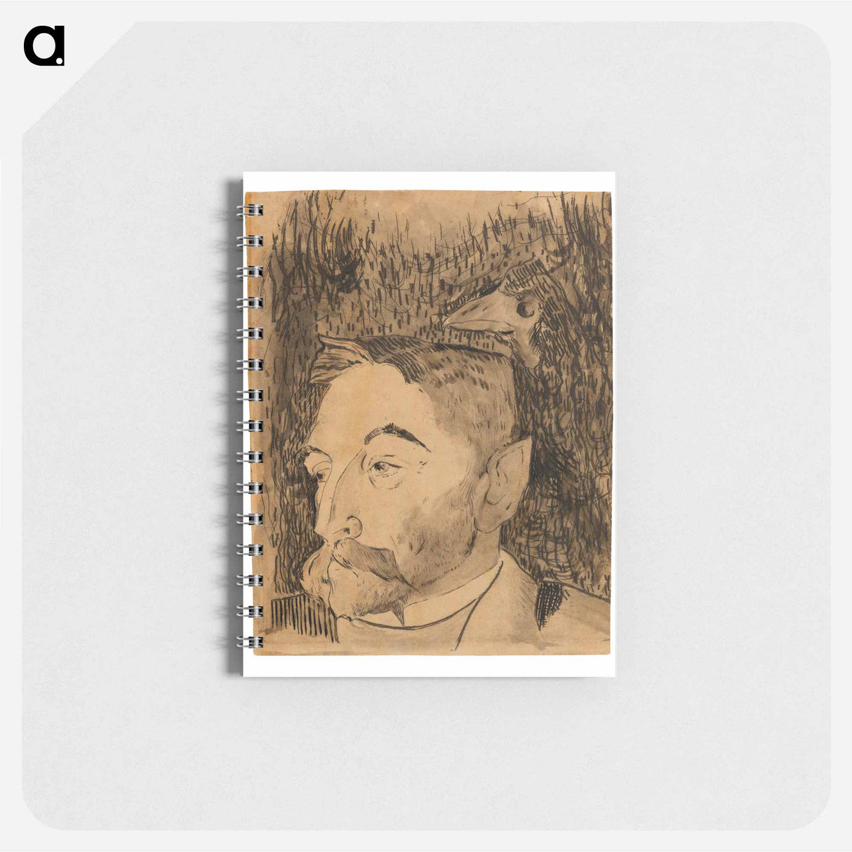 Portrait of Stéphane Mallarmé - ポール ゴーギャン Memo.